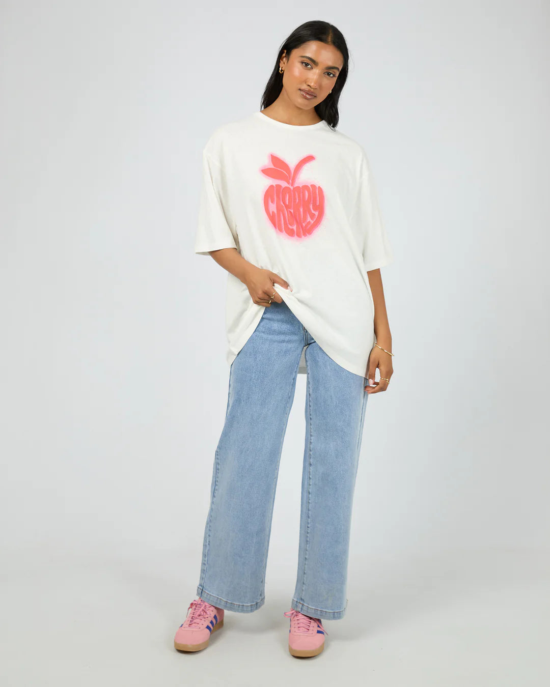 ALL ABOUT EVE Cherry Spray O/S Tee