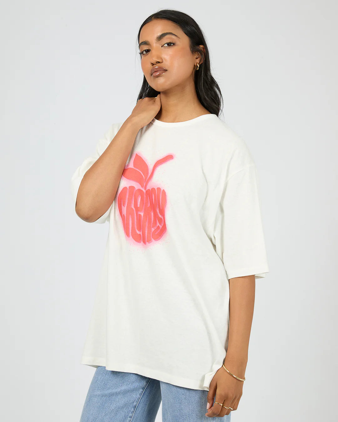 ALL ABOUT EVE Cherry Spray O/S Tee