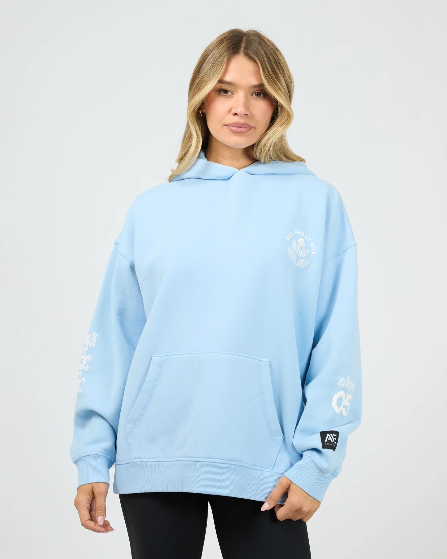 AAE ACTIVE Serene Relaxed Hoodie - Blue