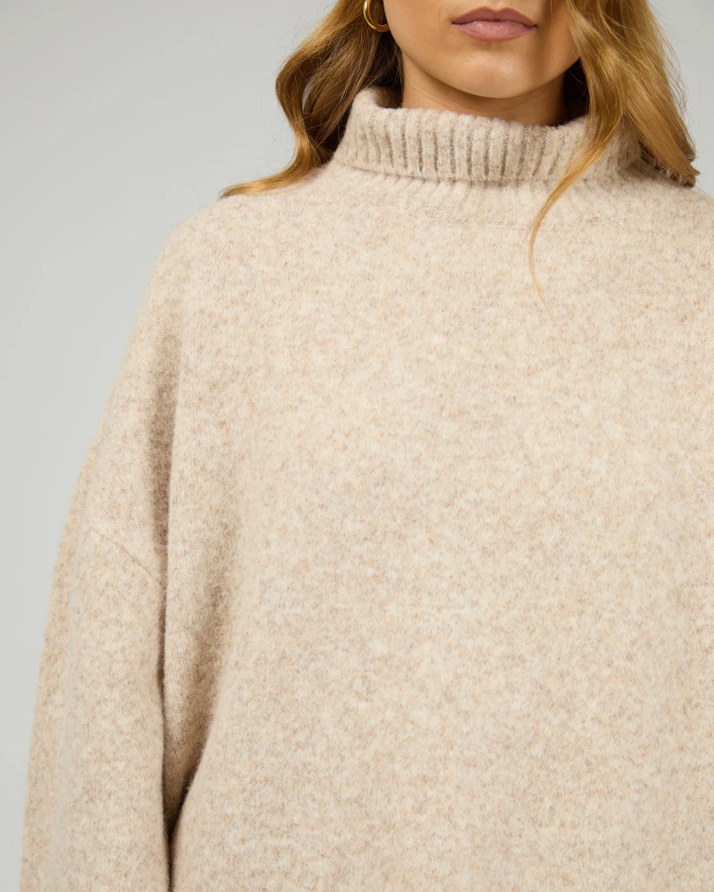 SILENT THEORY Willow Knit Jumper  - Oat