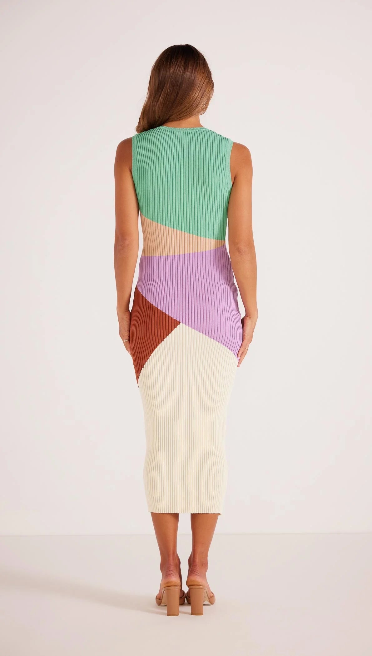 MINKPINK Kosa Colour Block Knit Dress
