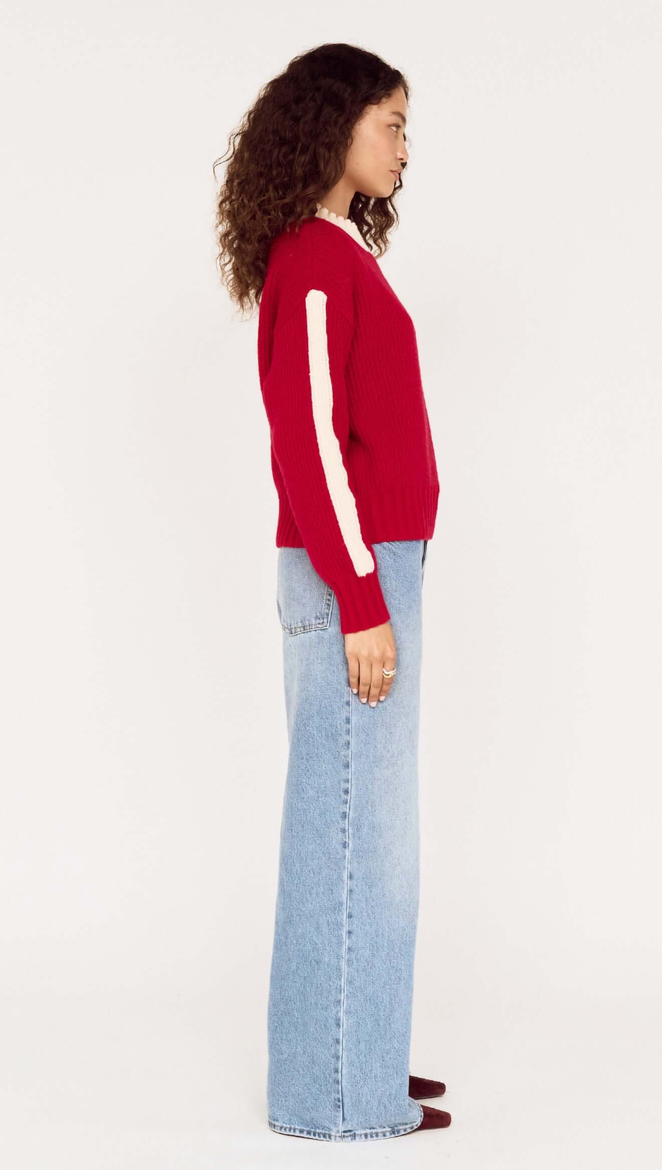 MINKPINK Tilli Contrast Stripe Knit