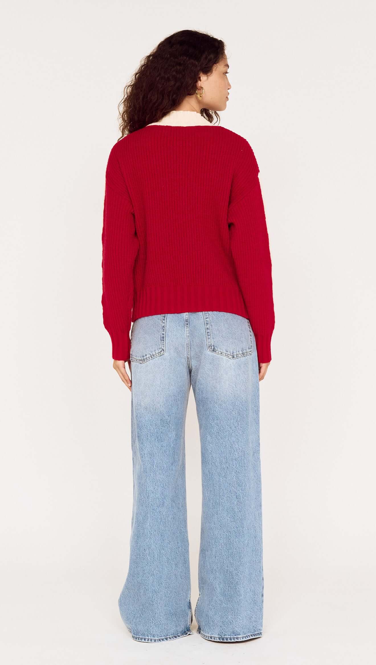 MINKPINK Tilli Contrast Stripe Knit