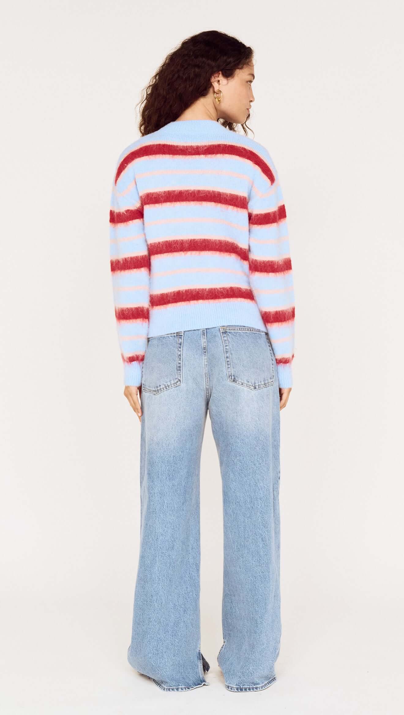 MINKPINK Elka Stripe Knit Jumper