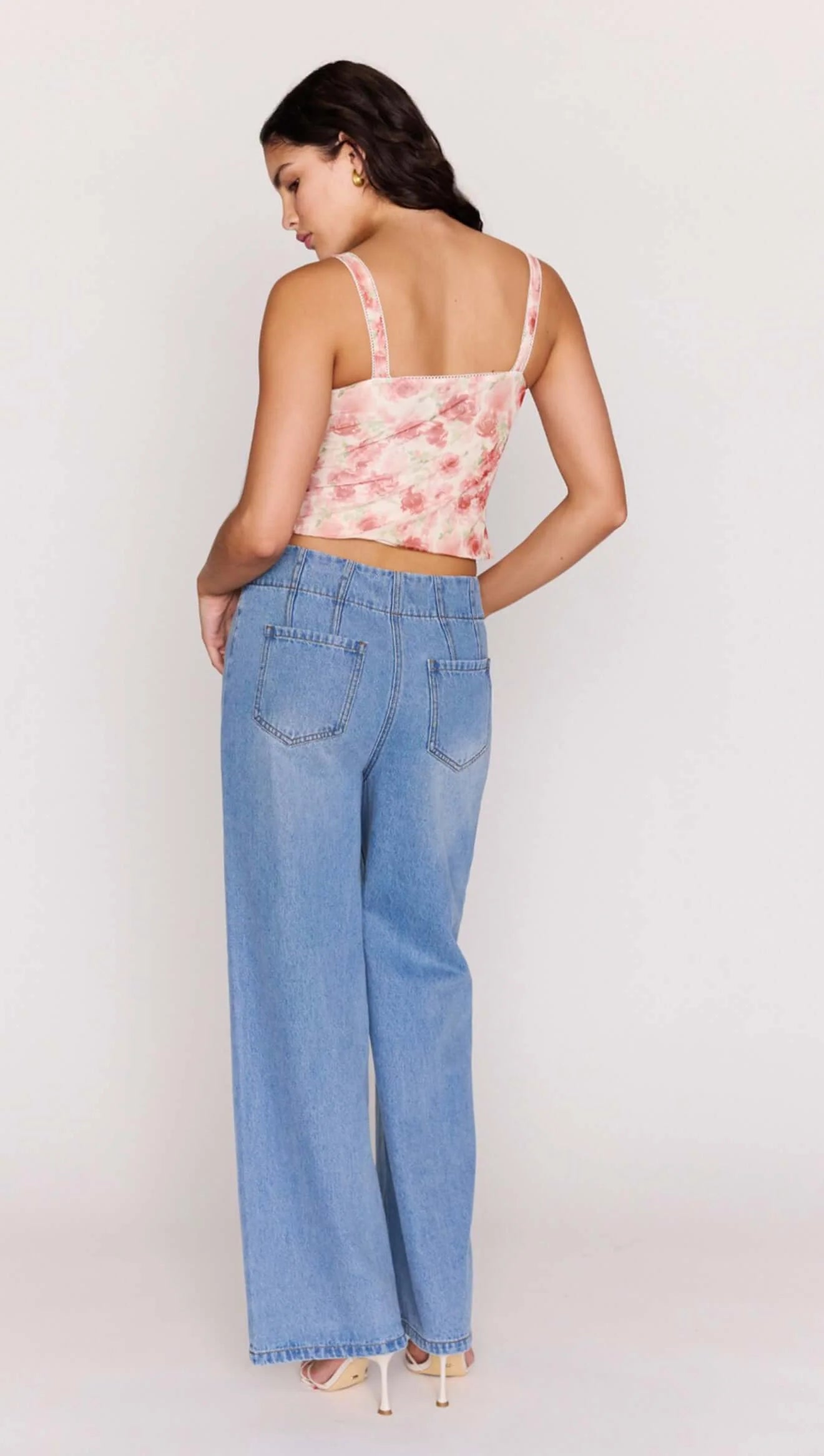 MINKPINK  Phoebe Denim Jeans - Mid Blue