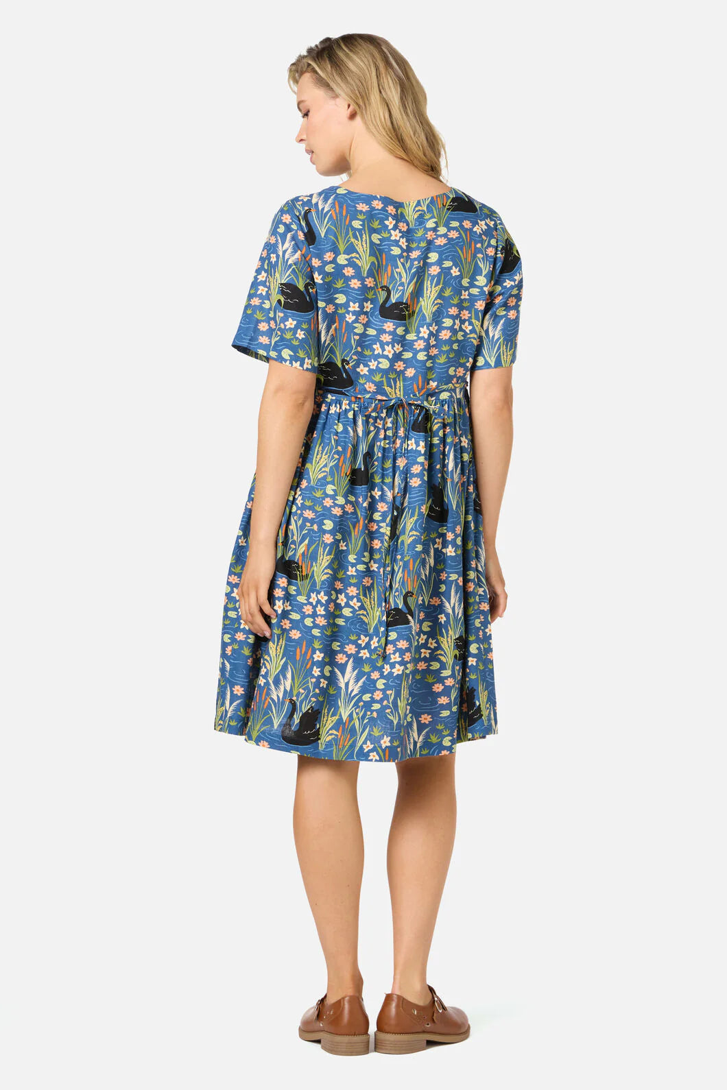 PRINCESS HIGHWAY Pretty Swan Smock Dress - |Blue