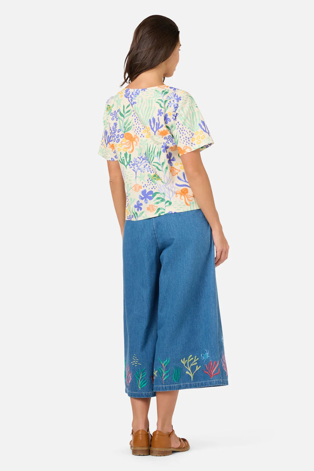 PRINCESS HIGHWAY Coral Short Sleeve Top