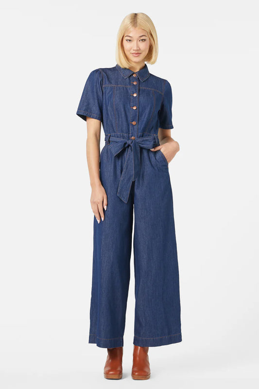 PRINCESS HIGHWAY Tansy Jumpsuit - Dark Denim