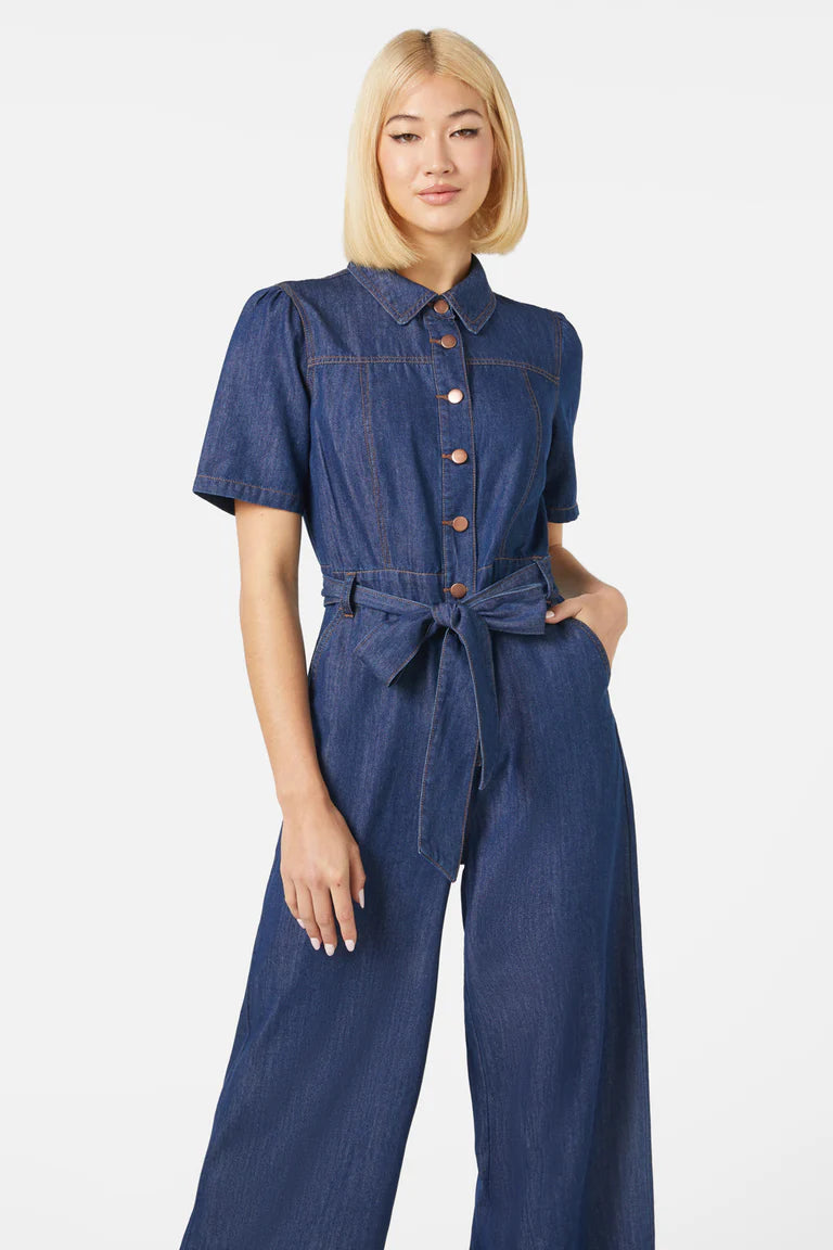 PRINCESS HIGHWAY Tansy Jumpsuit - Dark Denim