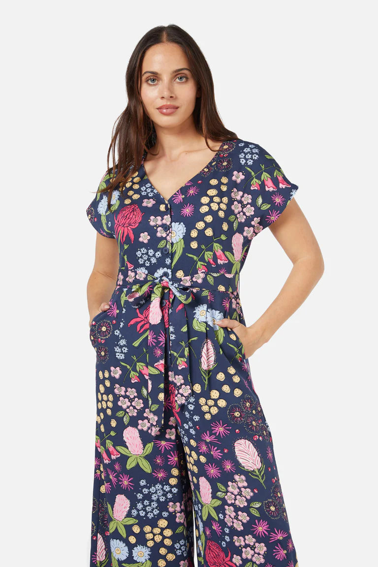 PRINCESS HIGHWAY Bouquet Jumpsuit - Navy