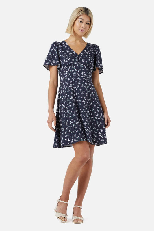 PRINCESS HIGHWAY Lila Ditsy Mini Dress - Navy