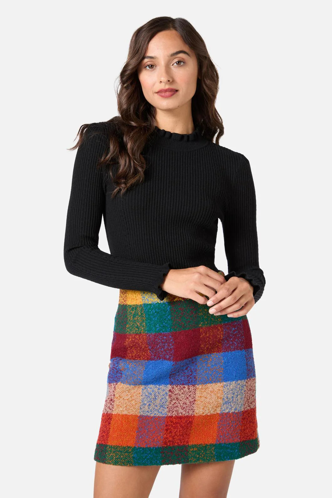 PRINCESS HIGHWAY Odessa Long Sleeve Knit Top - Black