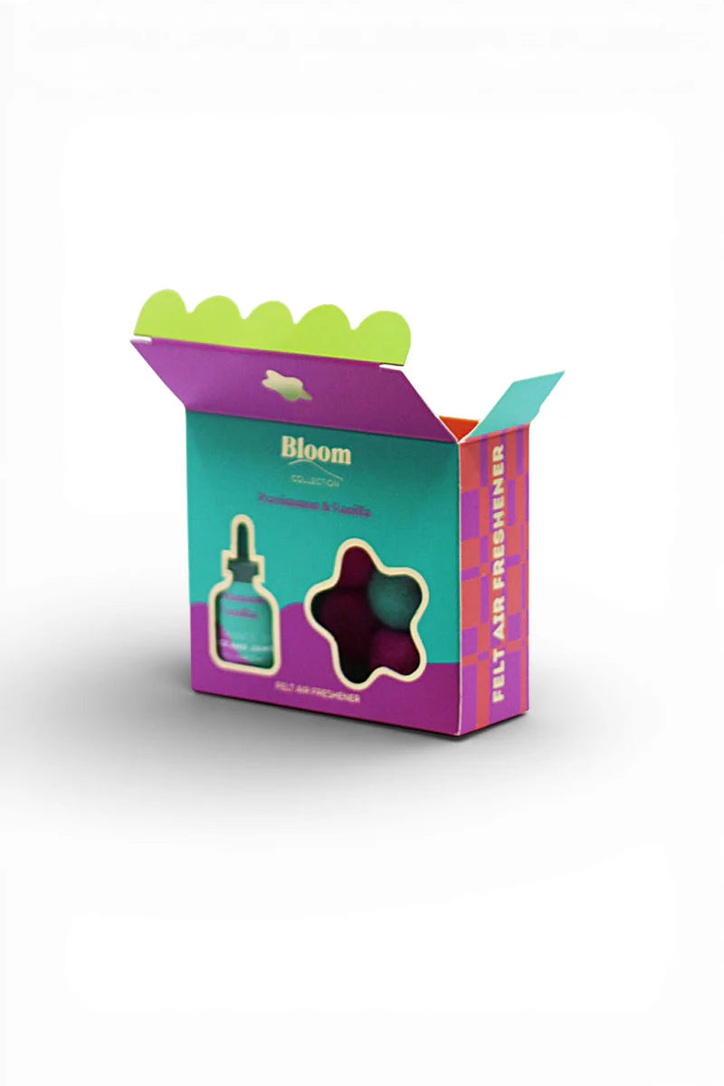 BLOOM Felt Air Freshner Set - Persimmon & Vanilla