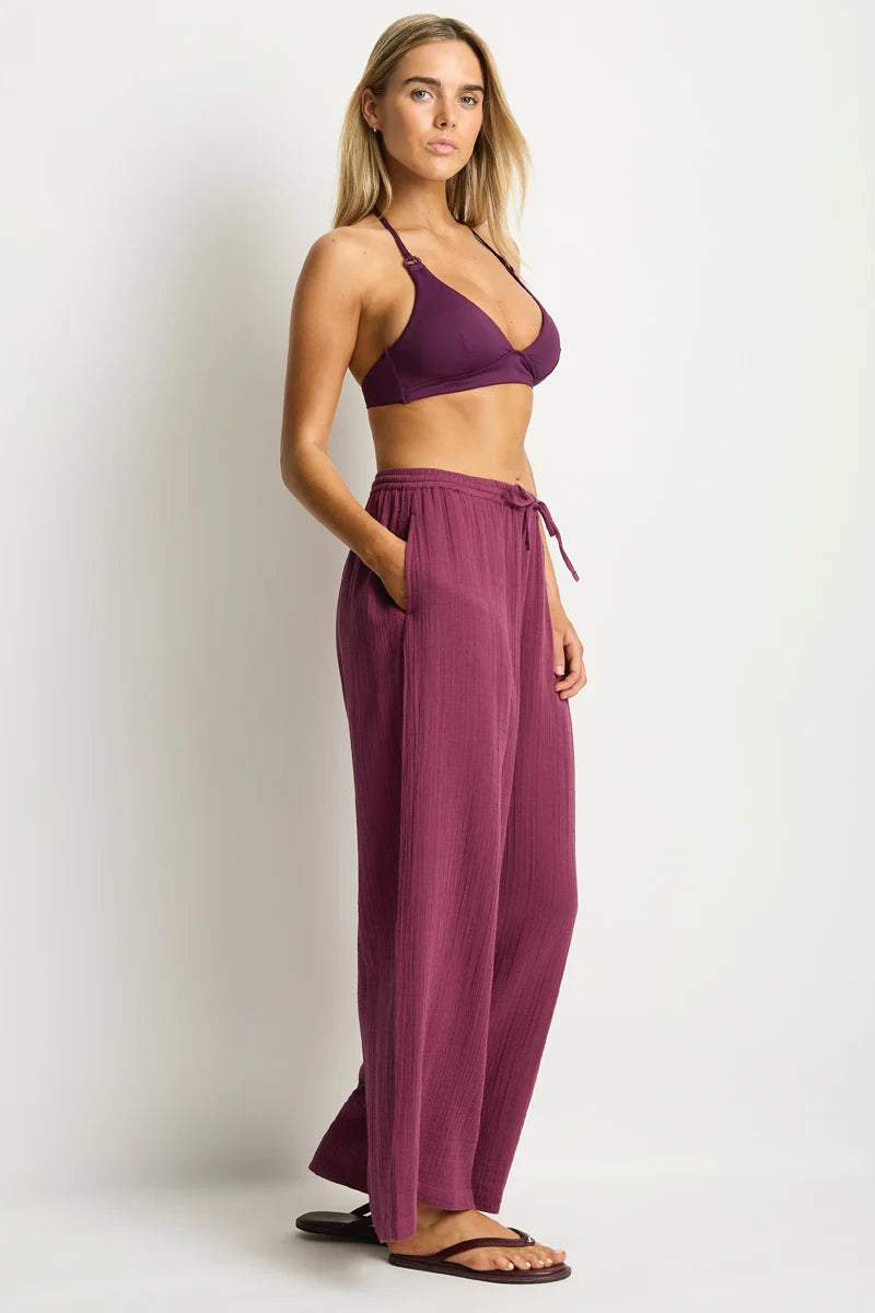 SEA LEVEL Sunset Beach Pant - Merlot