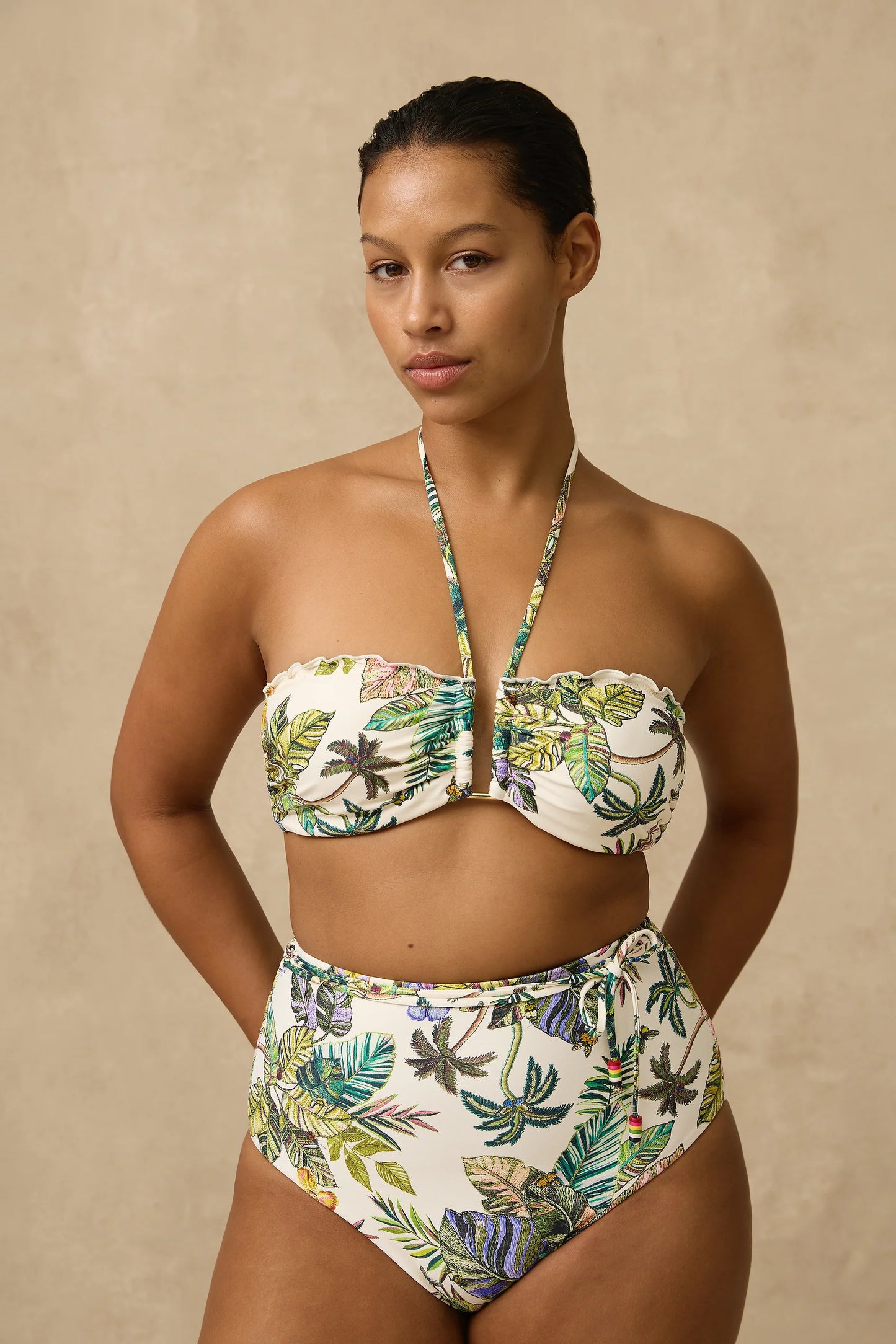 MONTE & LOU CATALINA High Waist Belted Retro Pant