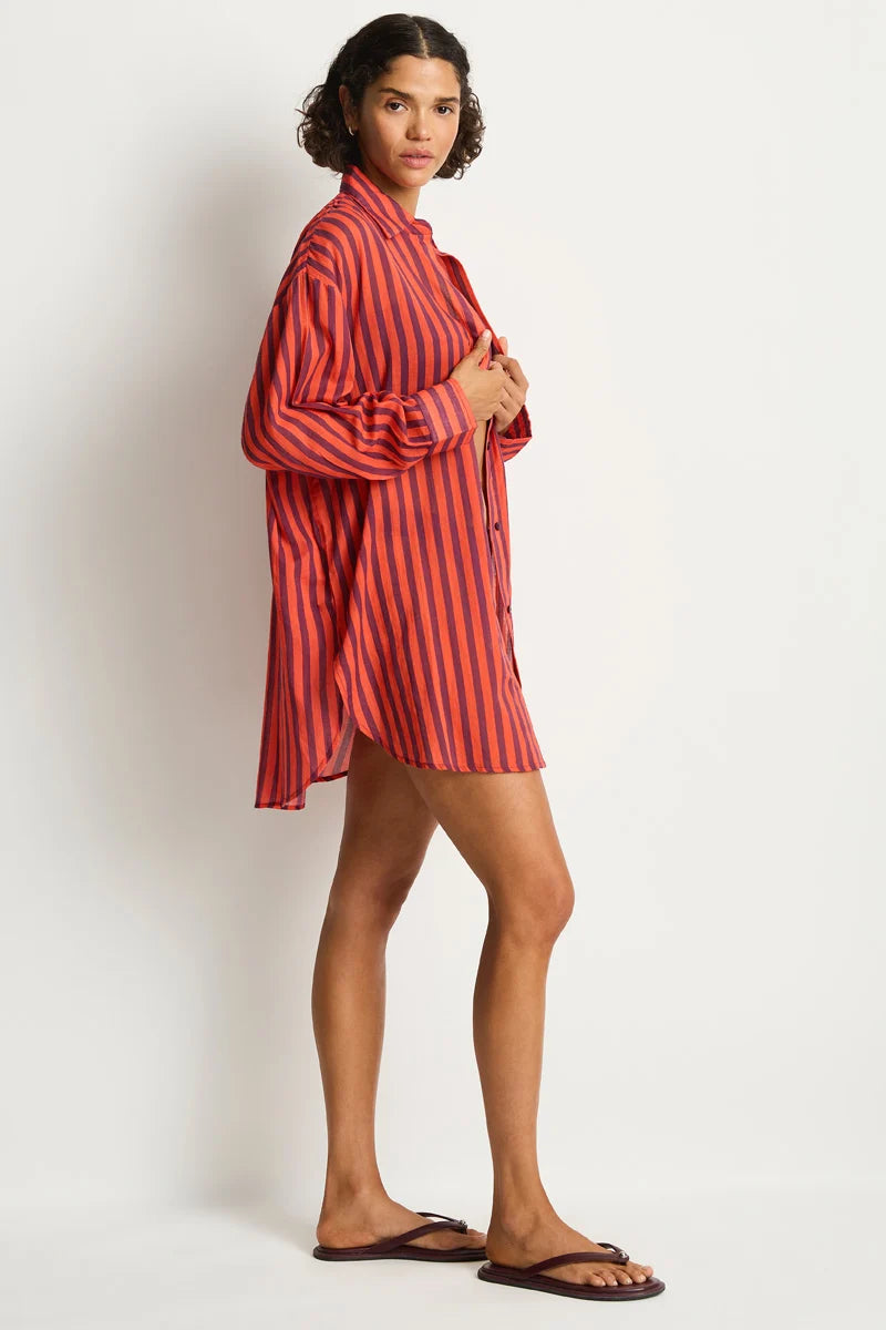 SEA LEVEL AUSTRALIA Vacay Cruise Shirt - Spice Red