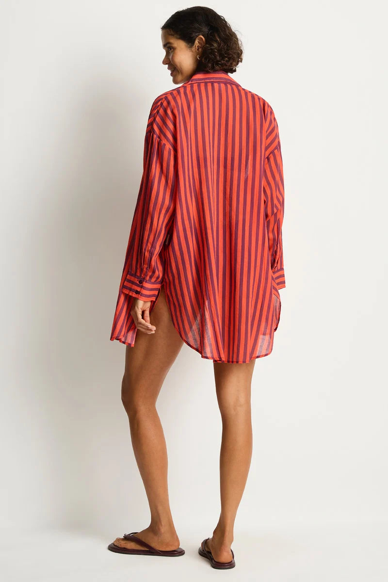 SEA LEVEL AUSTRALIA Vacay Cruise Shirt - Spice Red