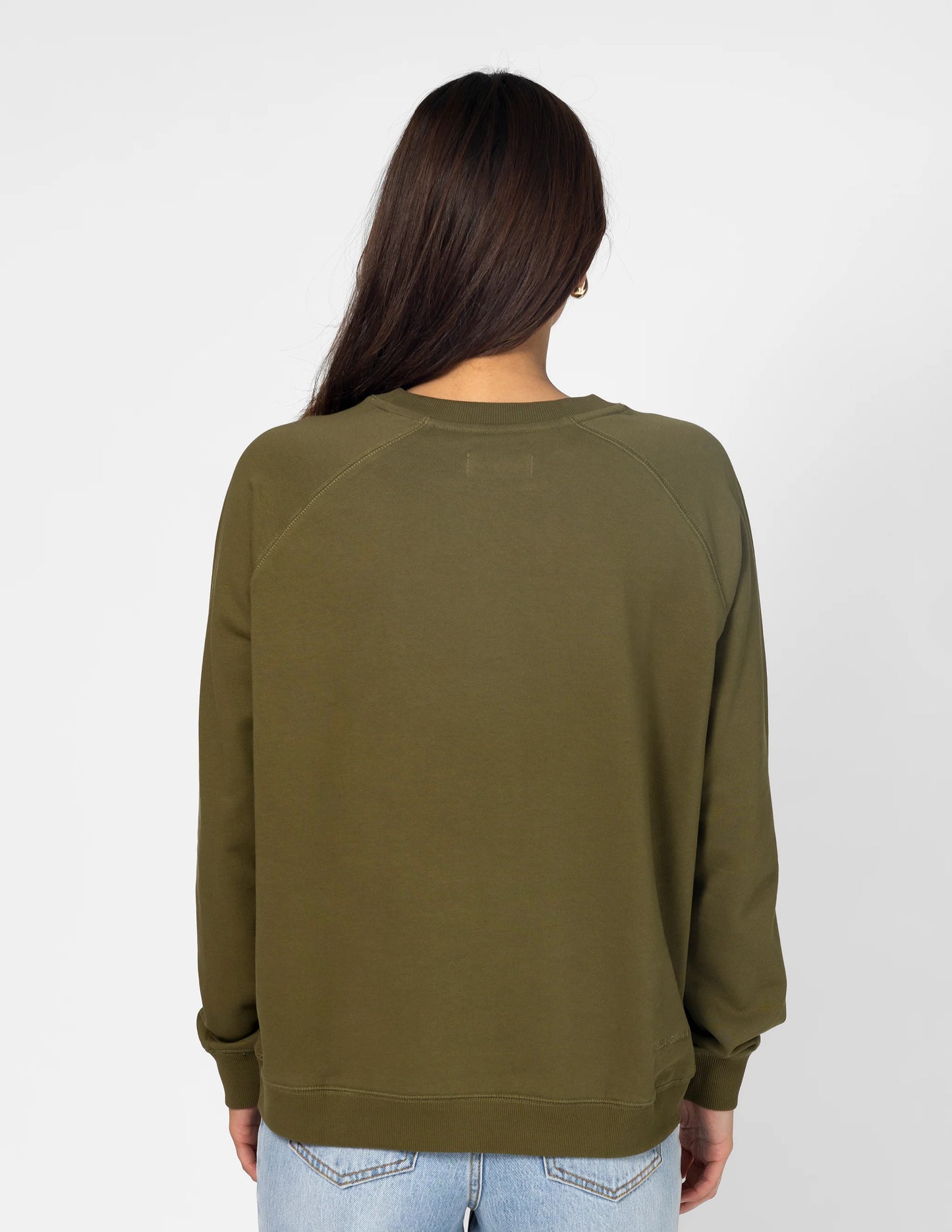 STELLA + GEMMA Classic Sweater - Olive Mosaic Cross