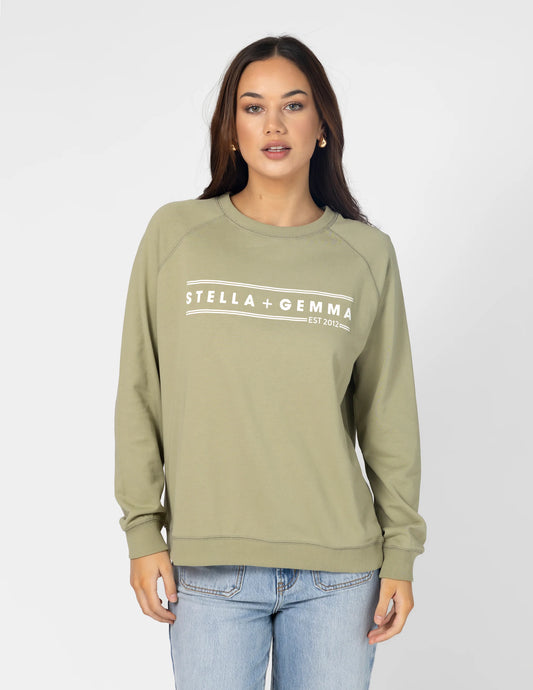 STELLA + GEMMA Classic Sweater - Mint