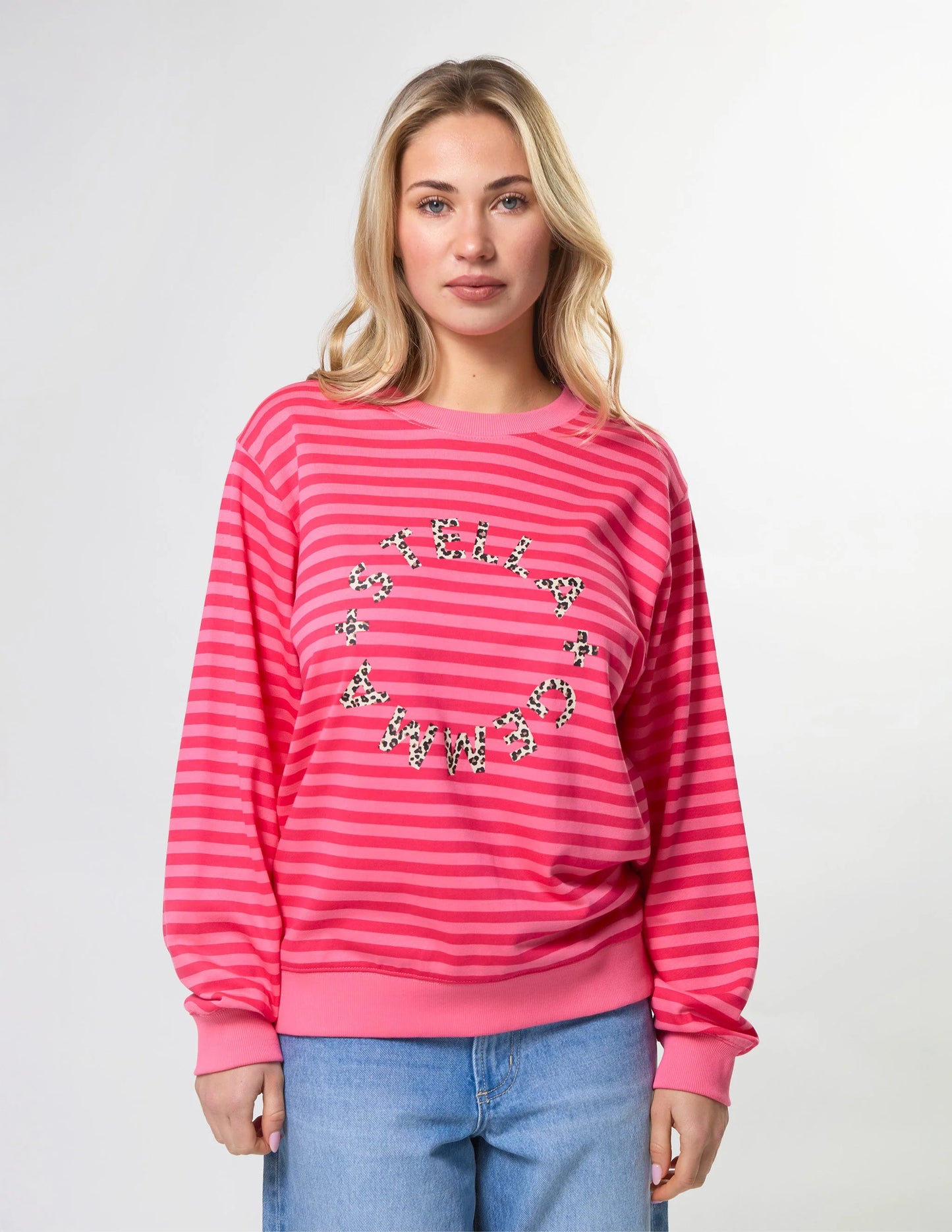 STELLA + GEMMA Essential Sweat Rotation - Raspberry Leopard