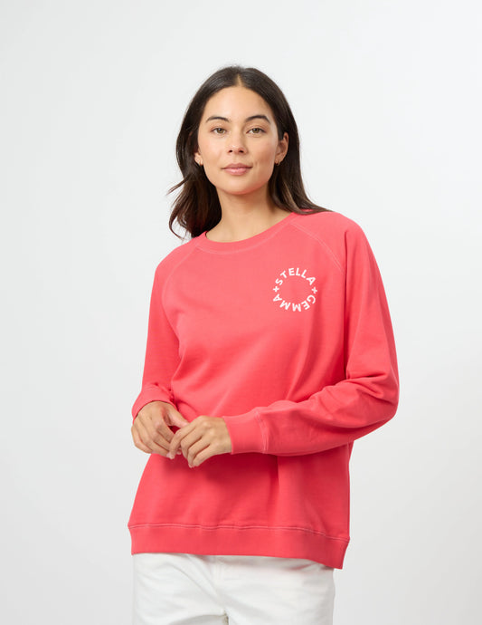 STELLA & GEMMA Classic Sweat - Deep Coral