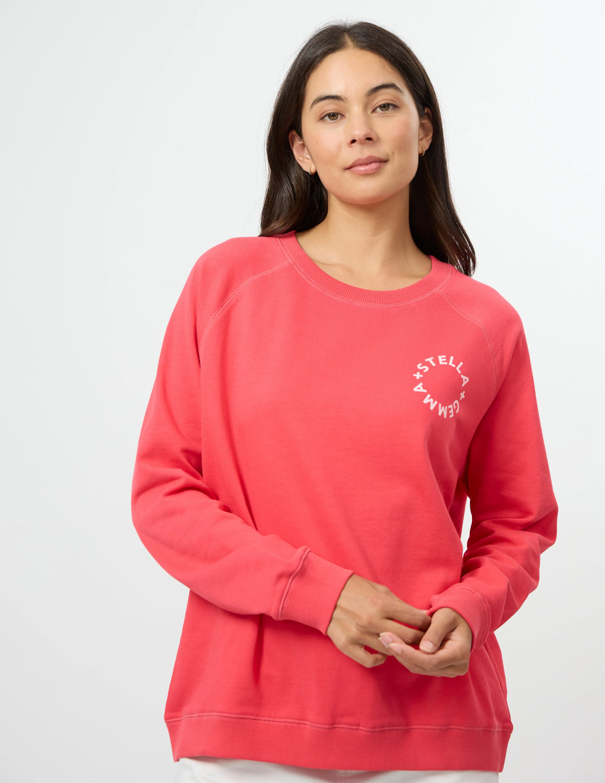 STELLA & GEMMA Classic Sweat - Deep Coral