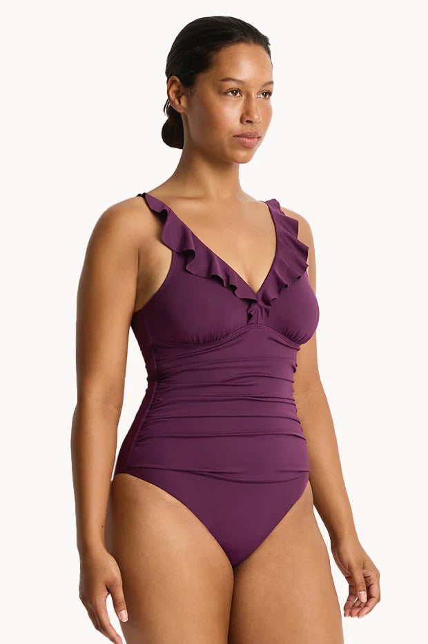 Sea Level Eco Essentials D/DD Cup Frill One Piece