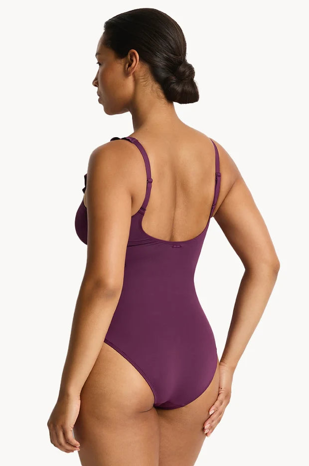 Sea Level Eco Essentials D/DD Cup Frill One Piece
