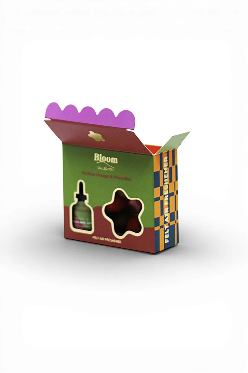BLOOM Felt Air Freshner Set - Sicilian Orange & Pistachio