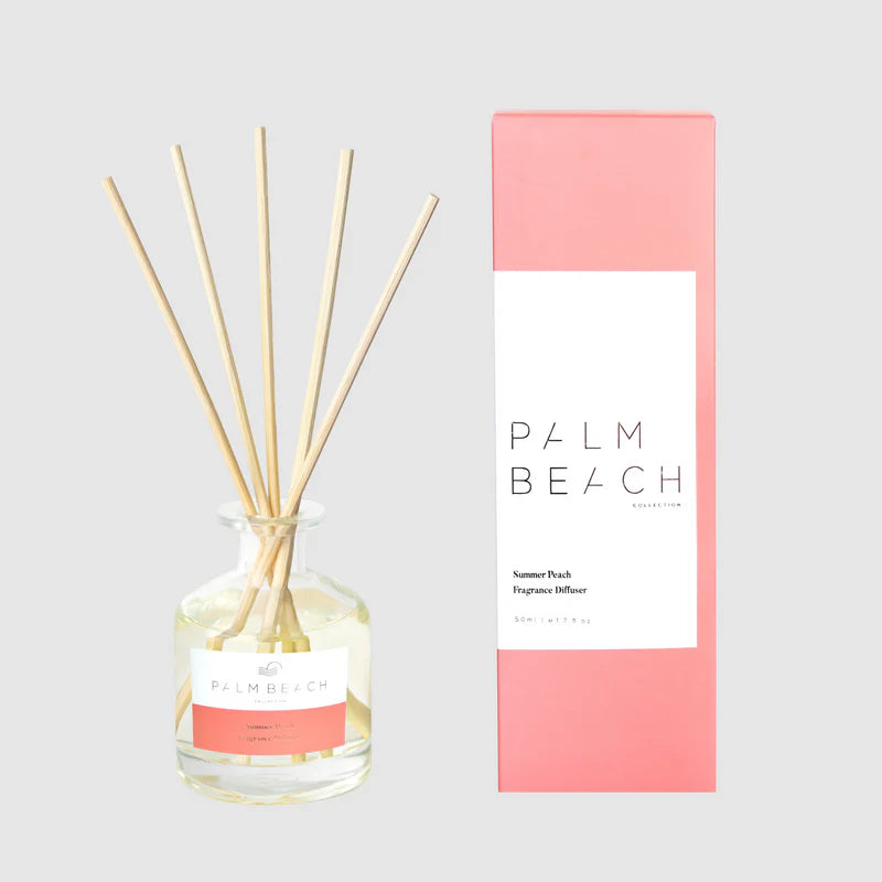 PALM BEACH Summer Peach Mini Fragrance Diffuser 50ml