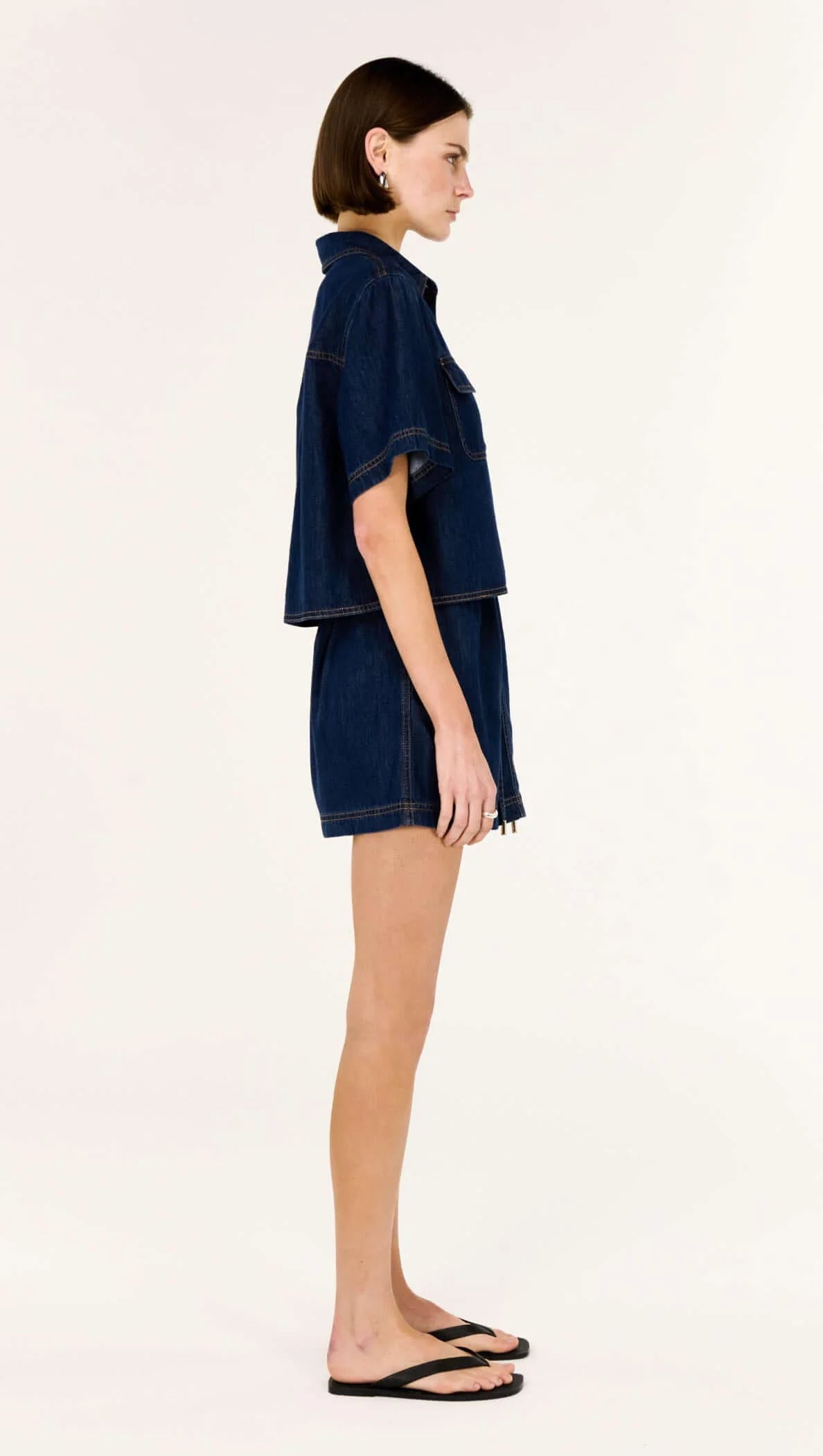 STAPLE THE LABEL Lea Demin Mini Skirt - Indigo