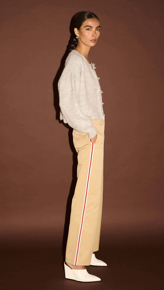 STAPLE THE LABEL Anja Stripe Side Pants - Beige