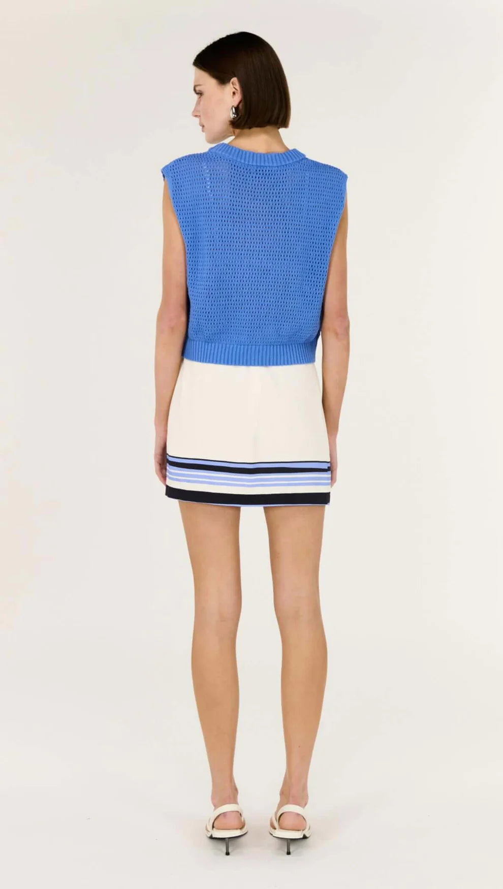 STAPLE THE LABEL Harlow Knit Tank - Cobalt