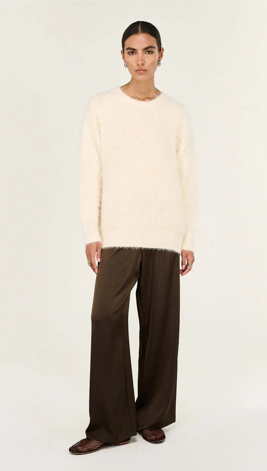 STAPLE THE LABEL Noa Fluffy Oversize Jumper - Cream
