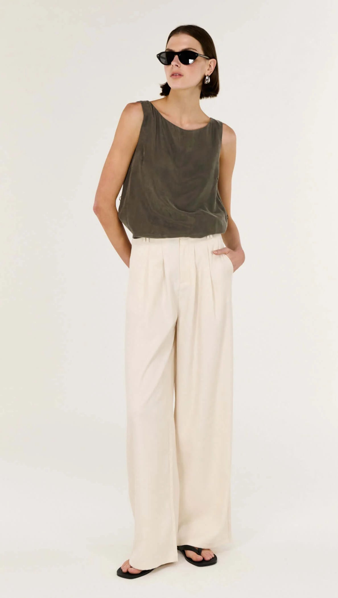 STAPLE THE LABEL Sable High Waist Pant - Oat