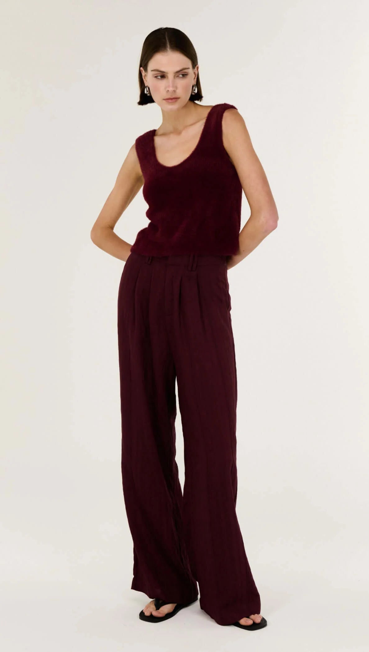 STAPLE THE LABEL Matteo Relaxed Pant - Shiraz