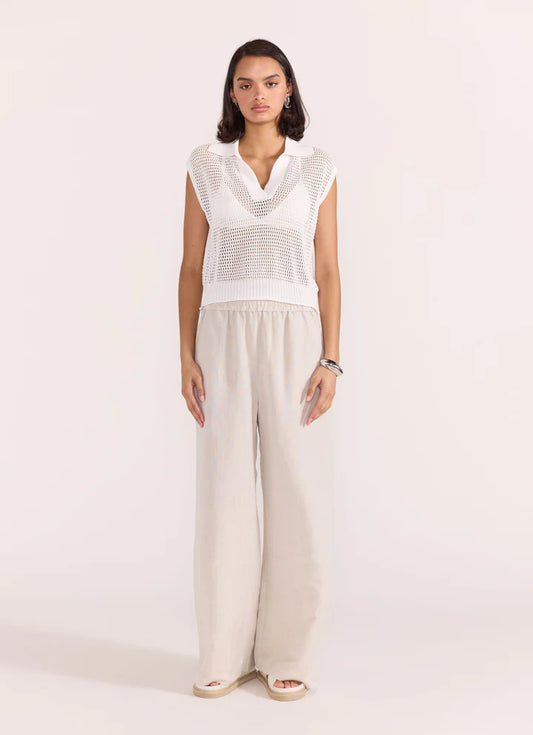 STAPLE THE LABEL Harper Relaxed Pant - Natural Marle