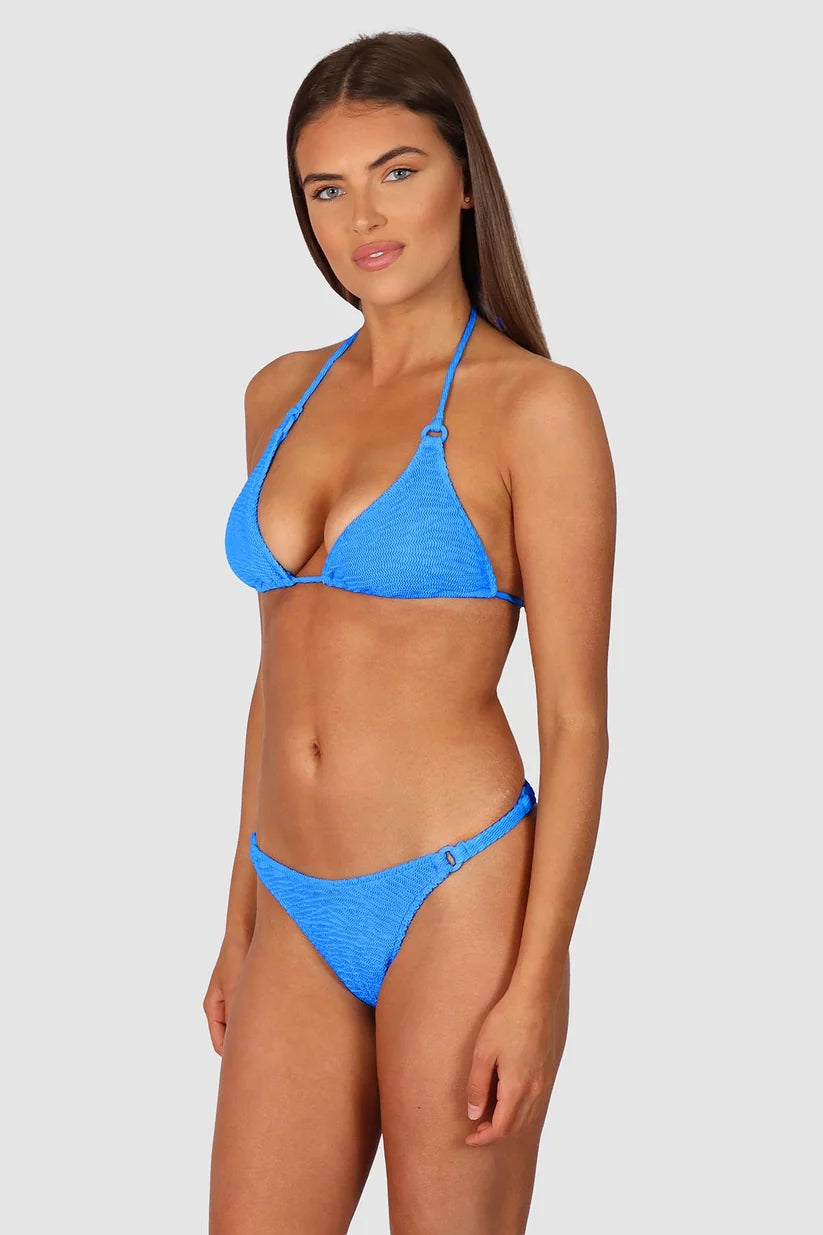 BAKU Ibiza Slide Triangle Bikini Bra Top - Maya Blue