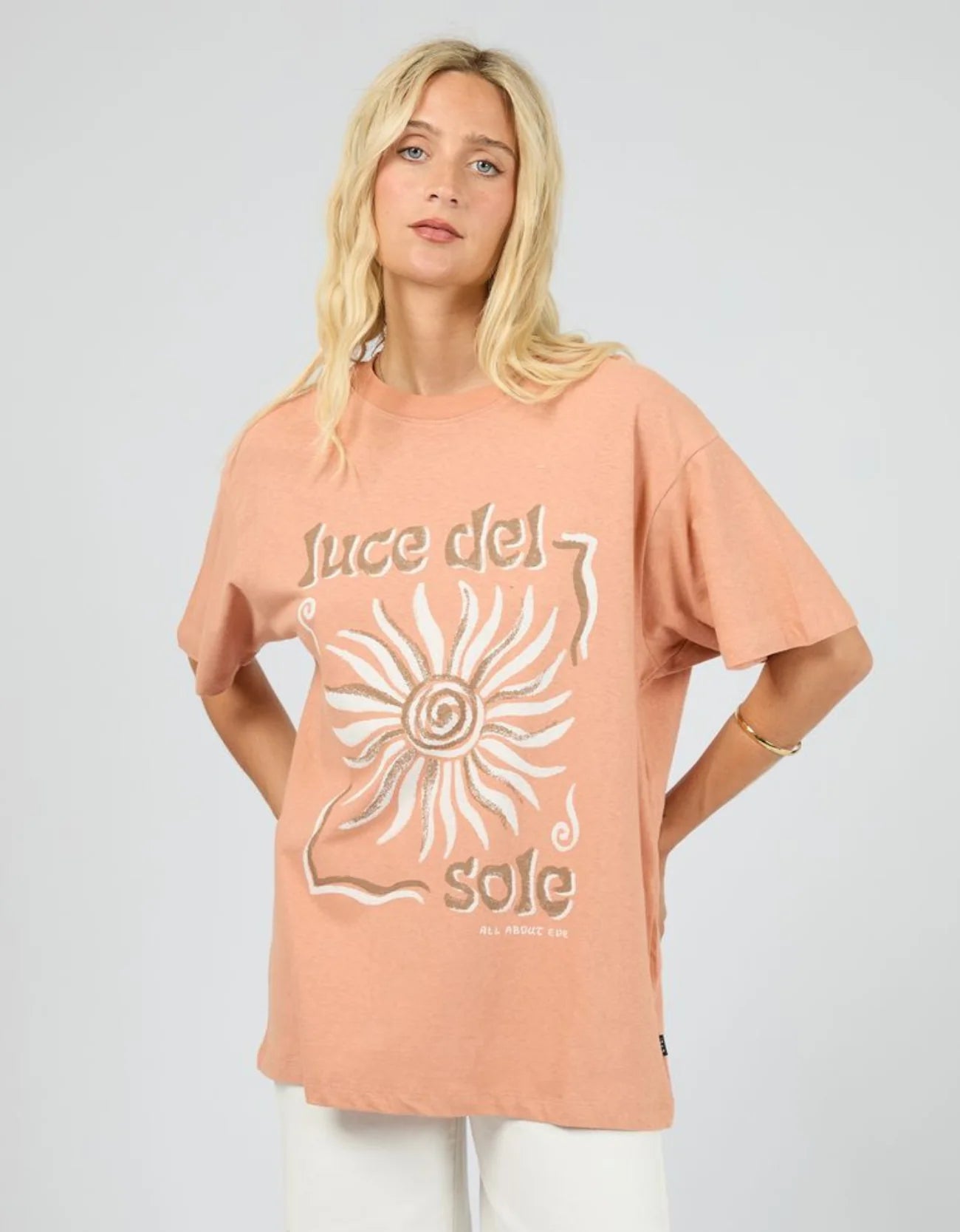ALL ABOUT EVE Del Sole Relaxed Tee - Cinnamon
