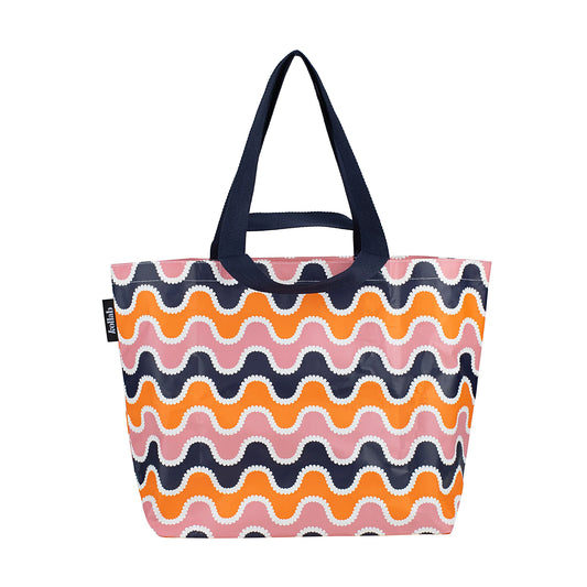 KOLLAB SHOPPER TOTE - Wavey Stripe