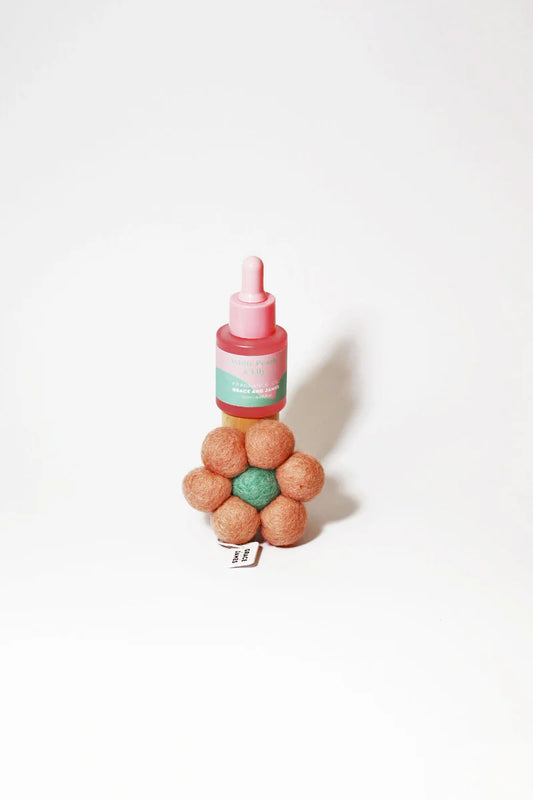 BLOOM Felt Air Freshner Set - White Peach & Lily