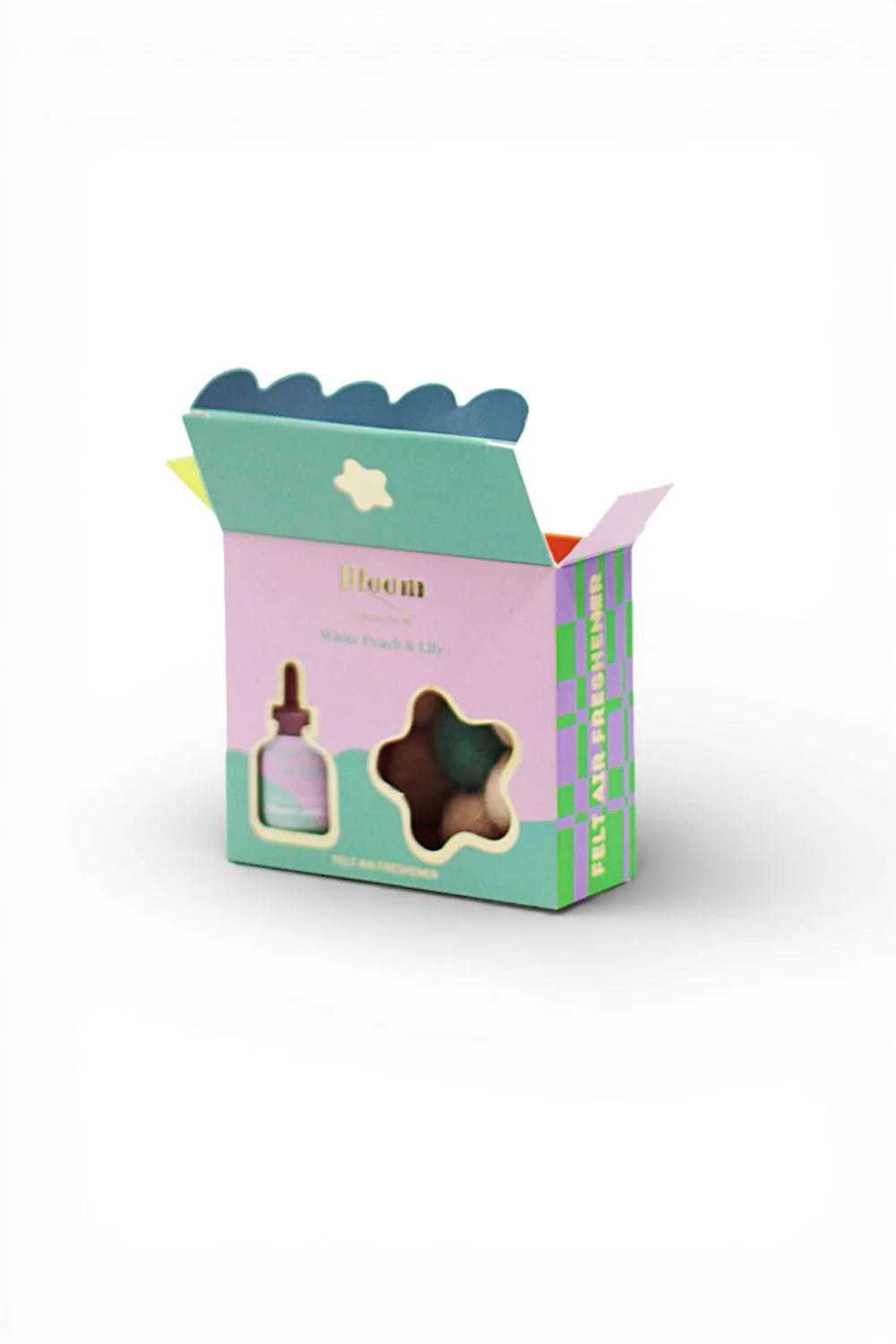 BLOOM Felt Air Freshner Set - White Peach & Lily