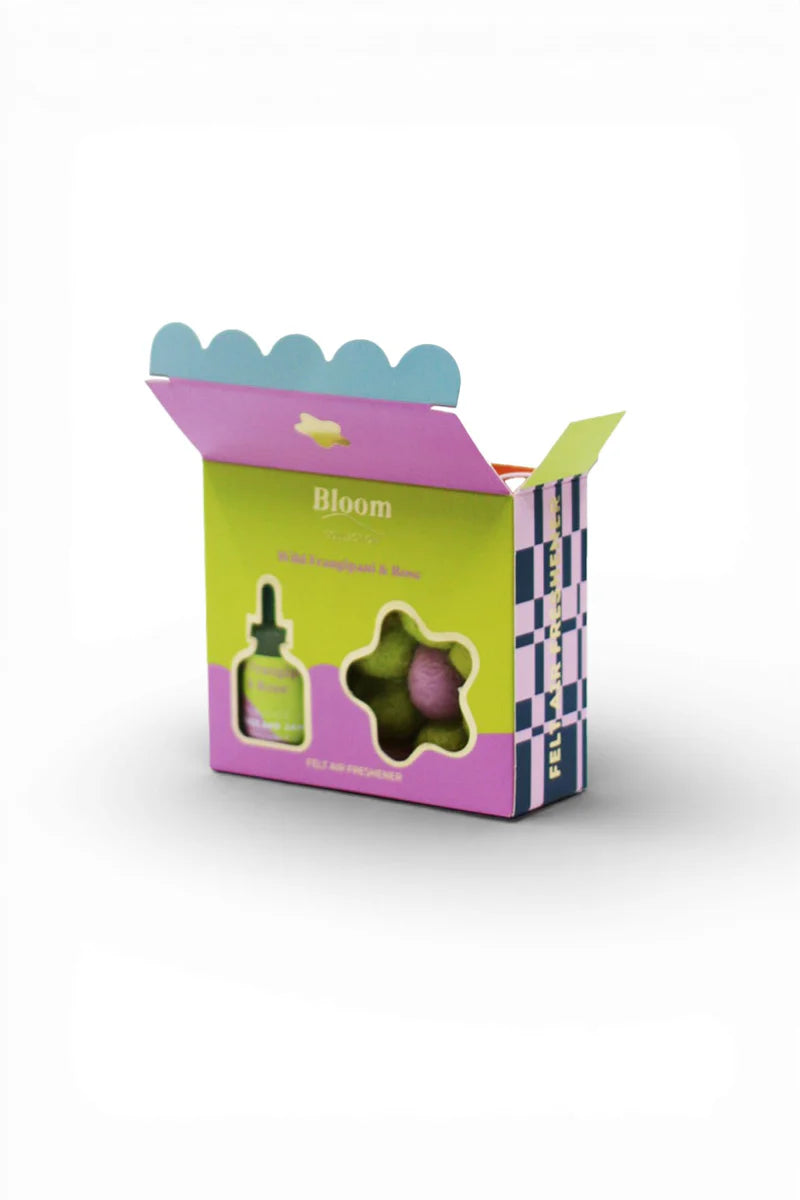 BLOOM Felt Air Freshner Set - Wild Frangipani & Rose