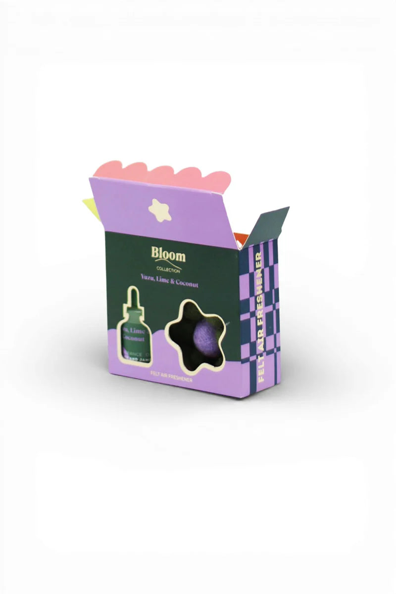 BLOOM Felt Air Freshner Set - Yuzu, Lime & Coconut