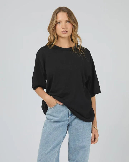 Silent Theory Ashton Knit Tee - Black