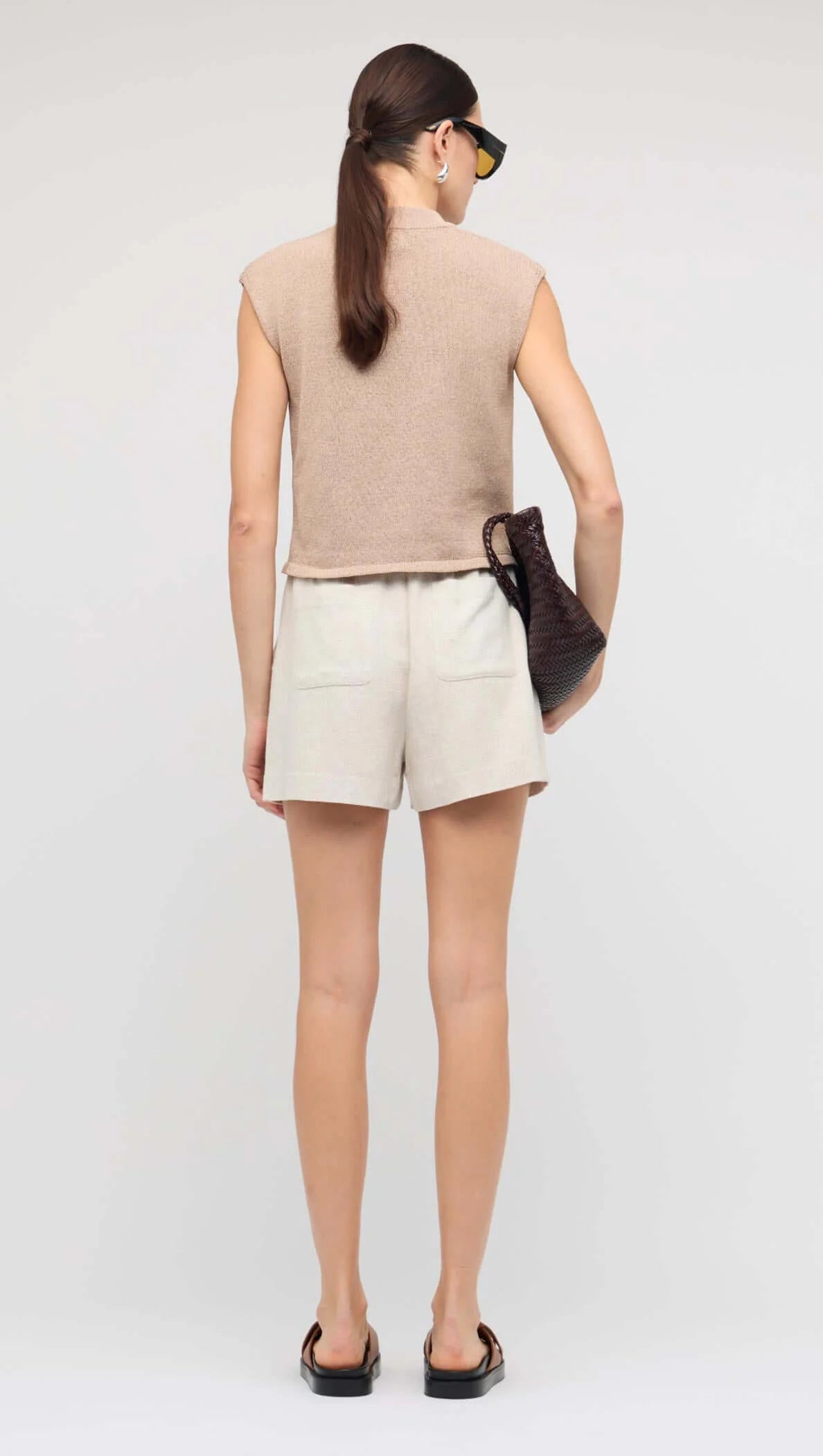 STAPLE THE LABEL Dune Knit Tank - Latte