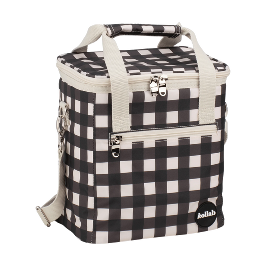 KOLLAB MINI COOLER BAG - Black Check