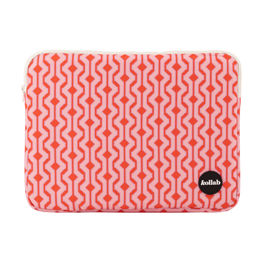 KOLLAB Laptop Bag - Cherry Zig Zag