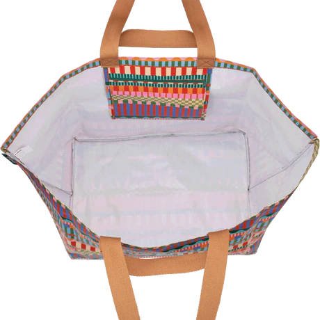 KOLLAB BEACH BAG - Blocks and Stripes