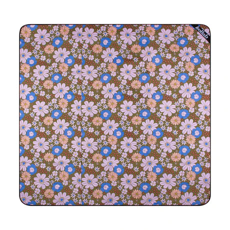 KOLLAB Picnic Mat - Blue Flowers